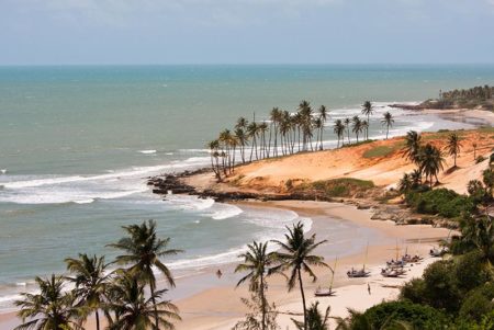 Vista panorâmica da praia de Lagoinha, Ceará