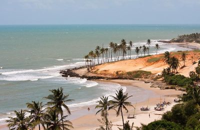 Vista panorâmica da praia de Lagoinha, Ceará